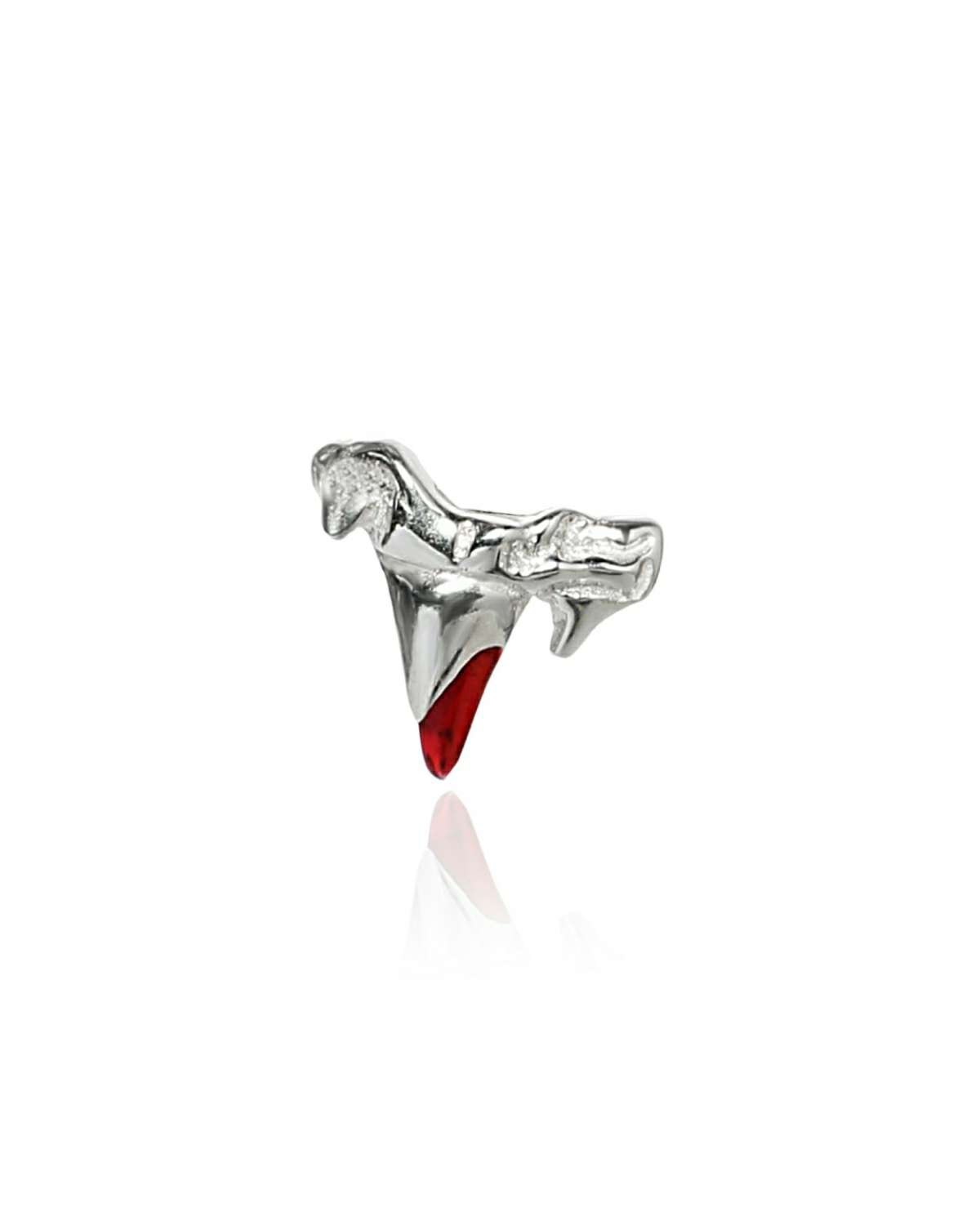 Monora Gothic *Skull Loving Heart* Ohrring - 1 Stück in 925 Silber