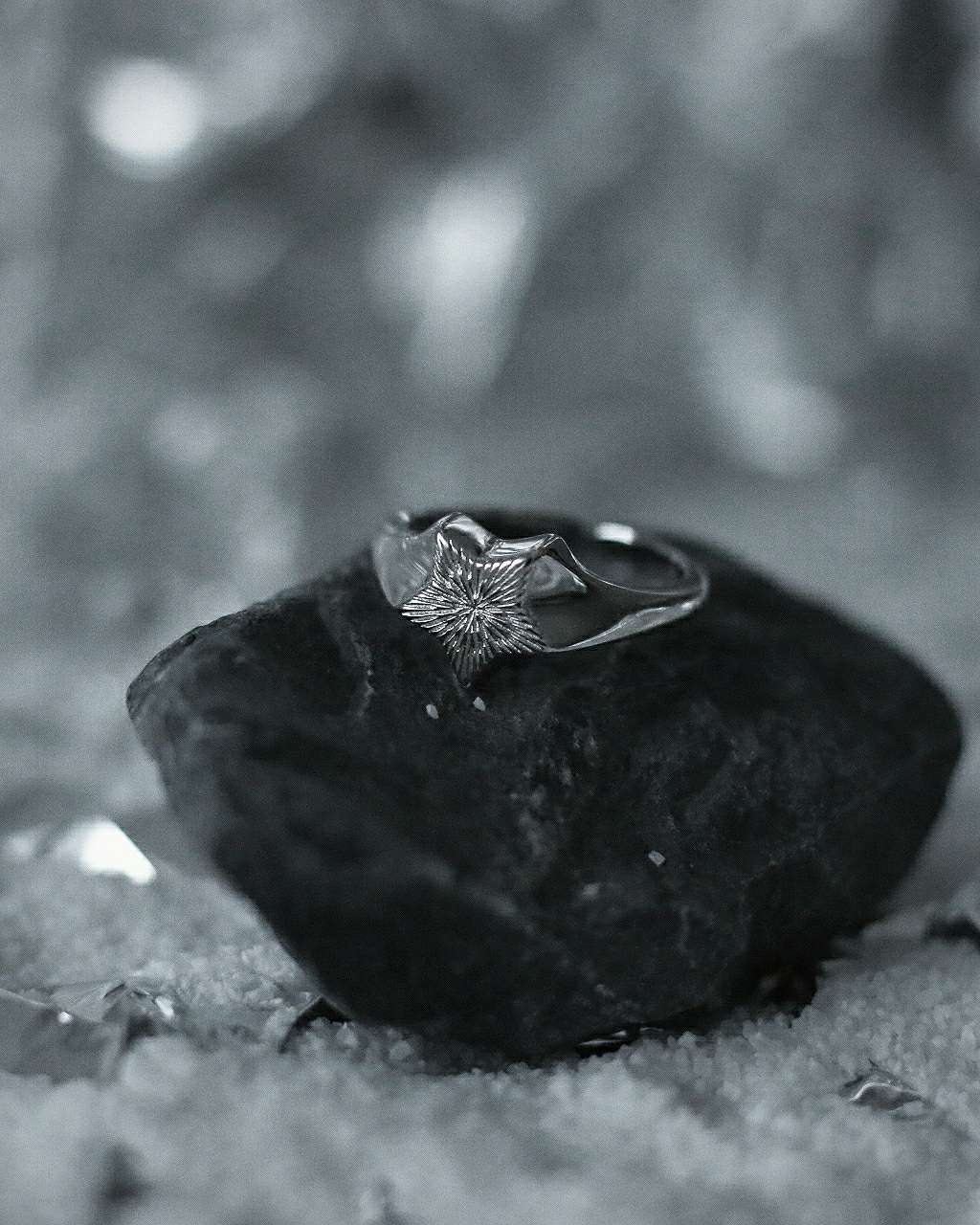 Monora Dark Gothic *Time Out* Ring in 925 Silber