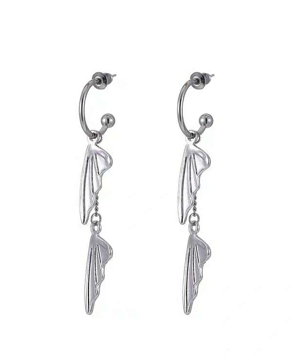 Monora Gothic *Katana* Ohrstecker – 1 Stück in Titan