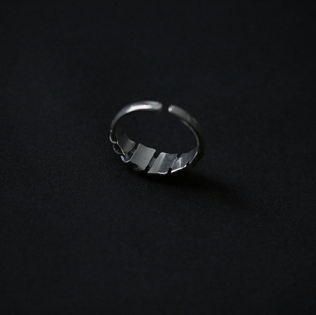 Bague Monora Dark Gothic *Time Out* en Argent 925