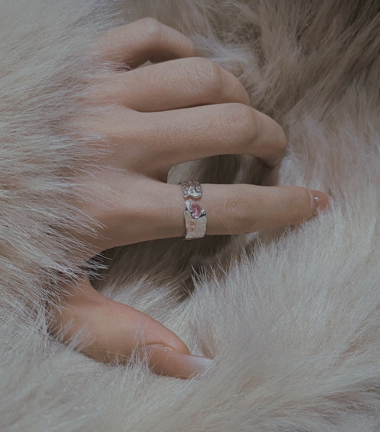 Monora Alluring Open Shank *Mystery* Ring - Minimalist Irregular Design