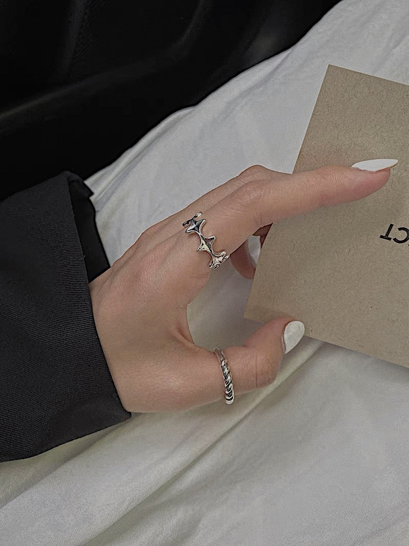 Monora Gothic *Superstars* Ring in 925 Silber