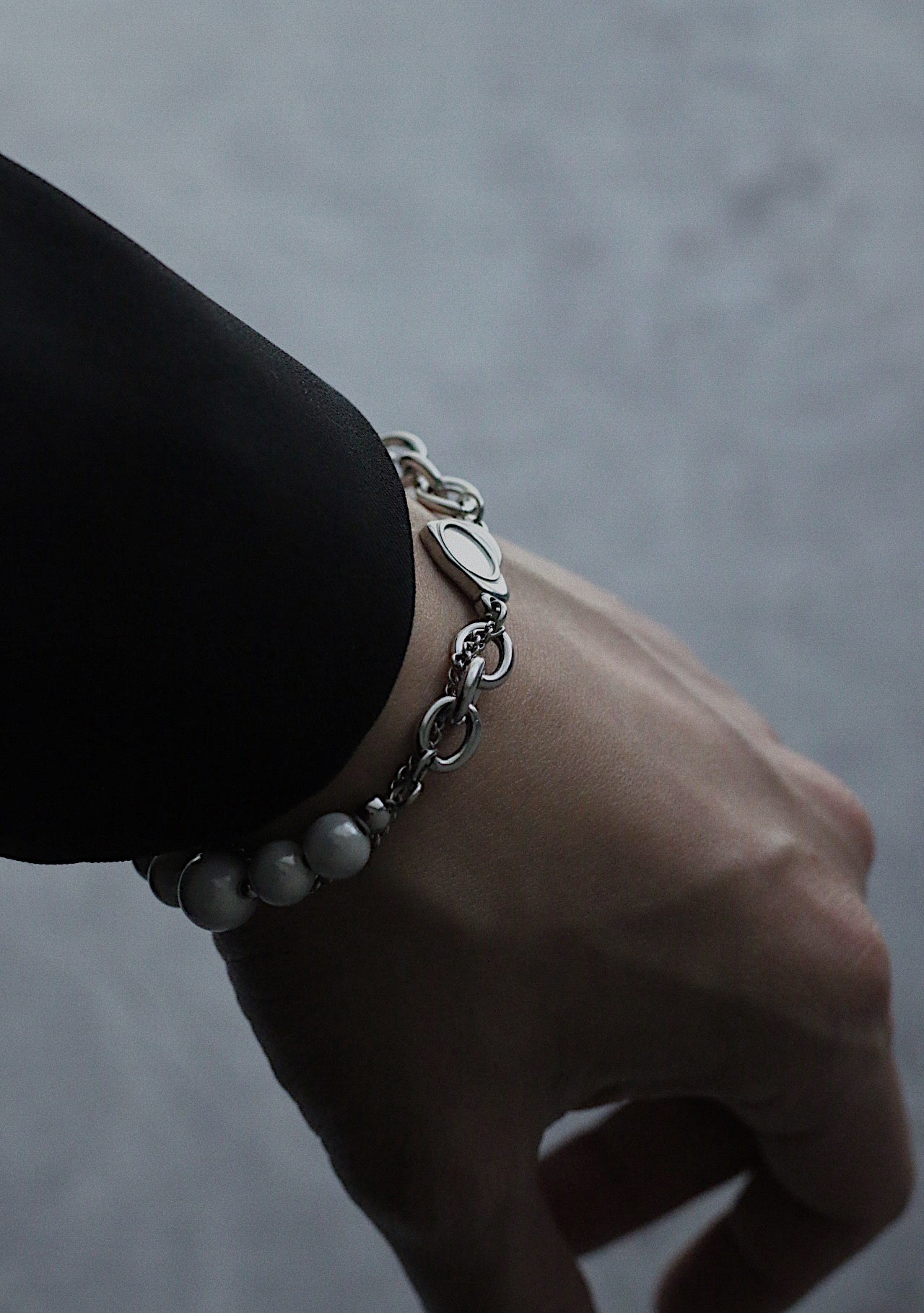 Monora Dark Gothic *Night Heart* Bracelet