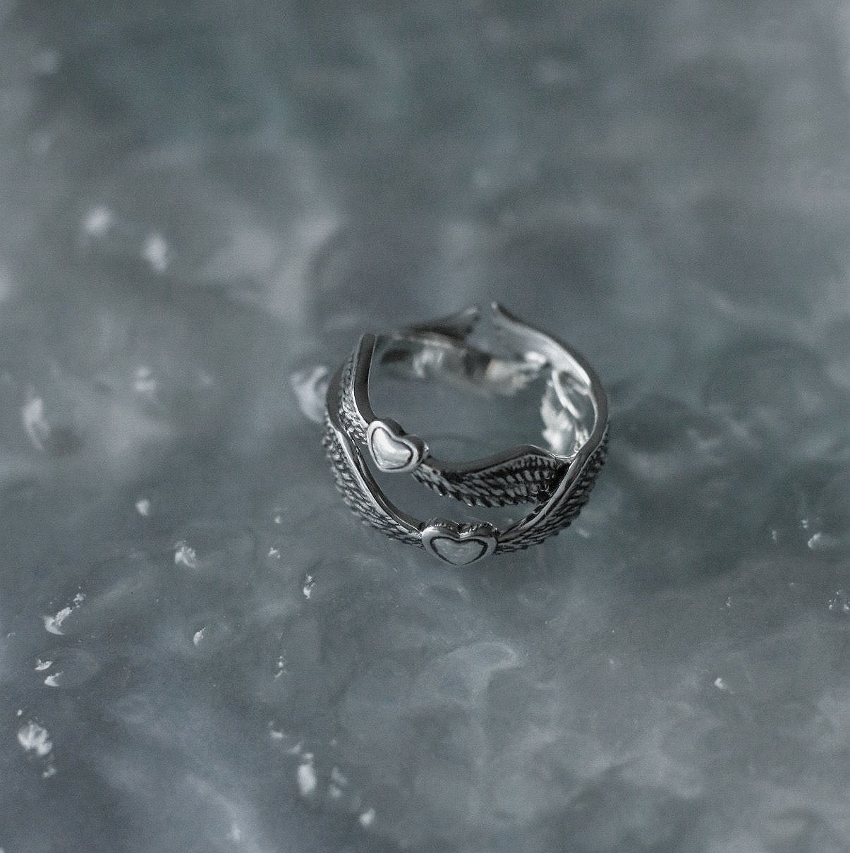 Bague Monora Dark Gothic *Time Out* en Argent 925