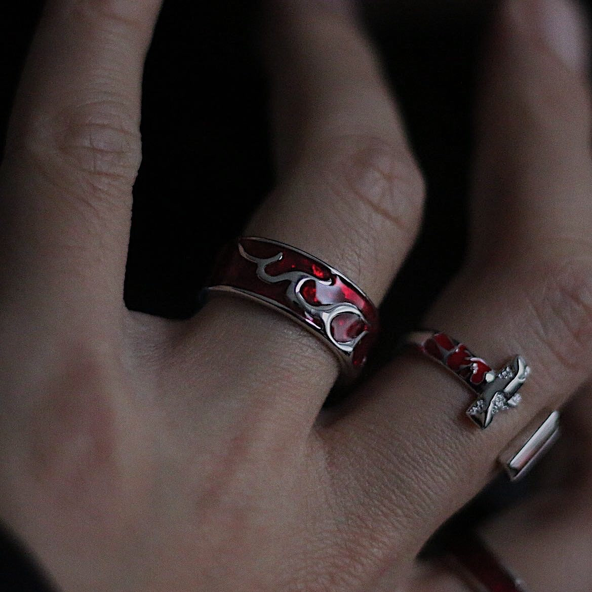 Monora Dark Fashion *Flame* Ring in Cooper