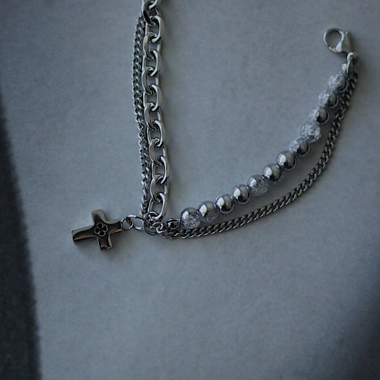 Monora Dark Gothic *Psychedelic* Bracelet in Titanium Steel