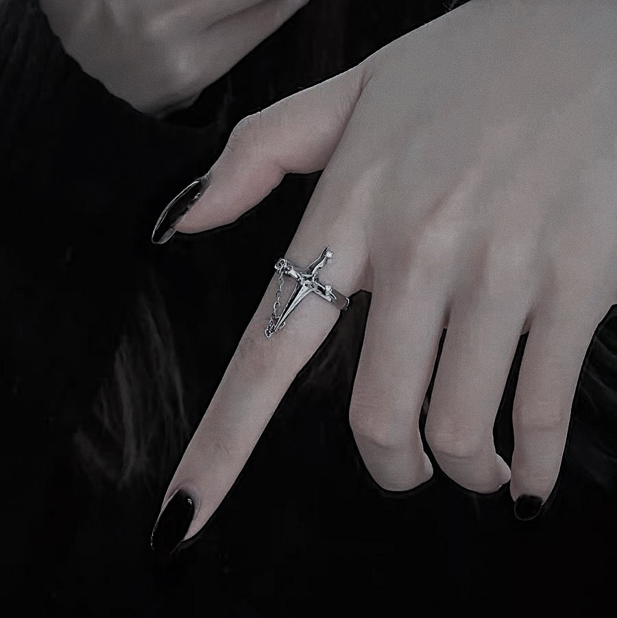 Cross Rescuer Silver Ring