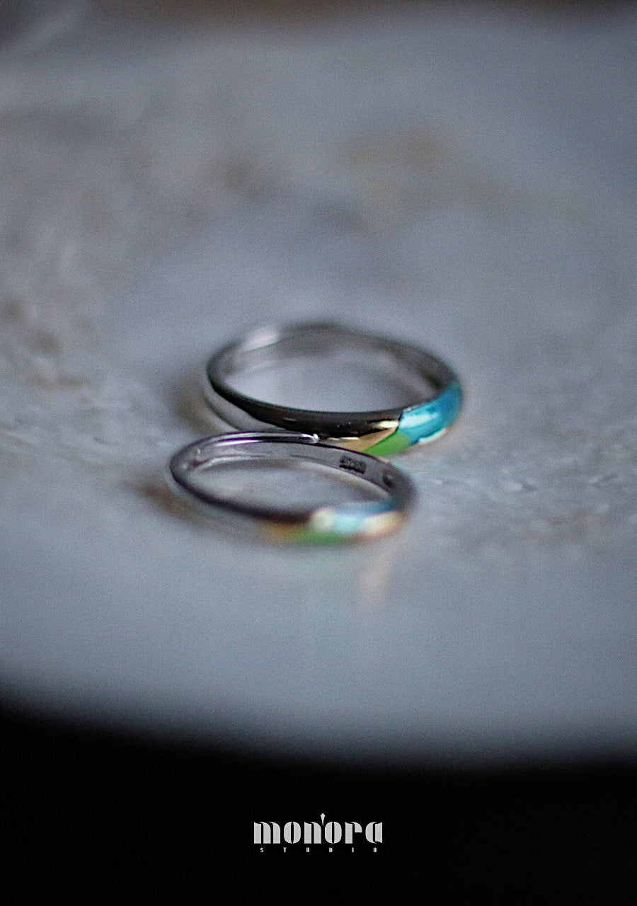 Monora Minimalist *Couple Colors* Ring in 925 Silver
