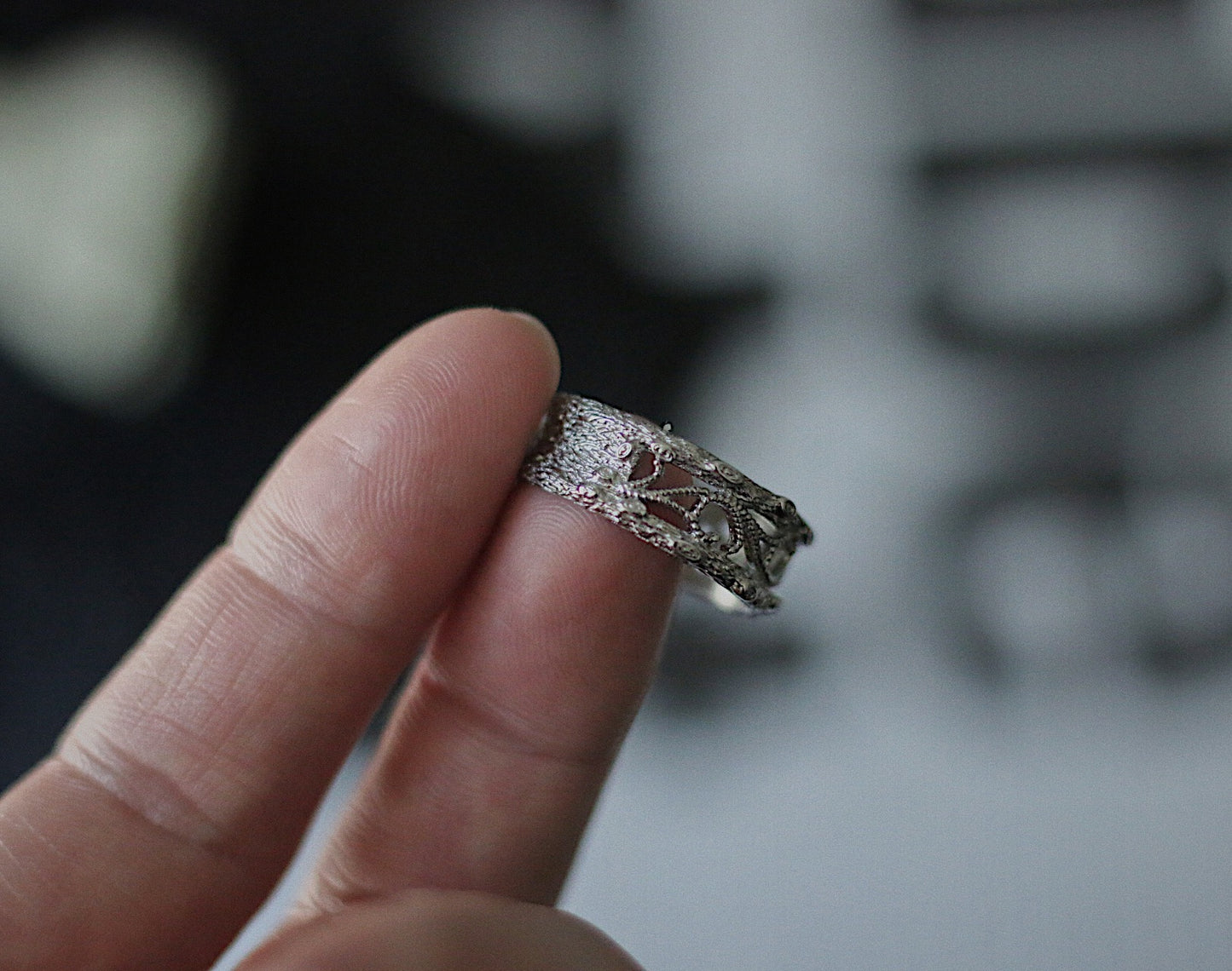 Monora Dark Gothic *Silver Garden* en Titane