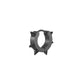 Monora Studio high-quality stainless steel spike hoop black earring, hypoallergenic hinged closure, edgy minimalist jewelry.