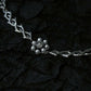 Monora *Ghostly Blossom* Necklace - Haunting Pearl-Encrusted Skull Design