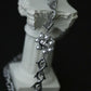 Monora *Ghostly Blossom* Necklace - Haunting Pearl-Encrusted Skull Design