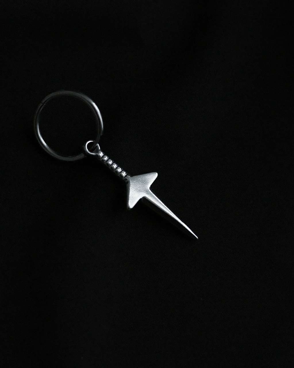 Monora Gothic *“Kunai* Stud Earring in Titanium Steel