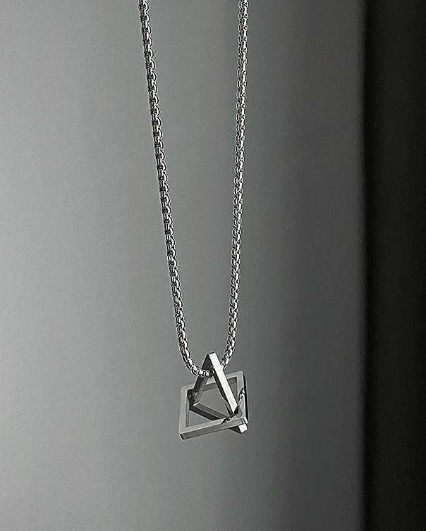 Monora *Geometric Symphony* Necklace - Unlock the Harmony of Shapes