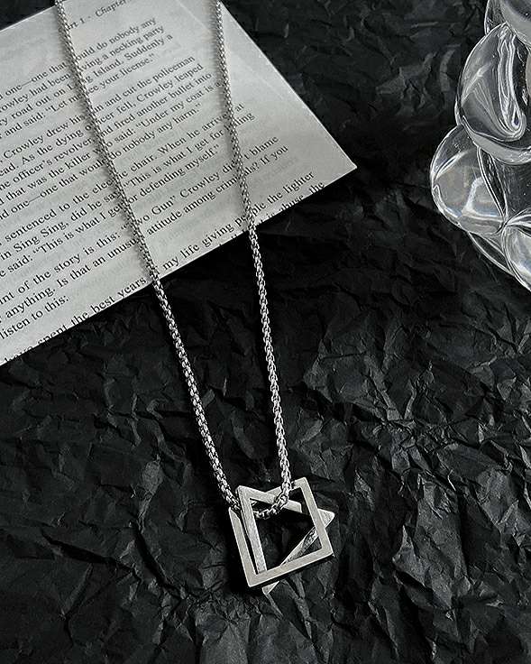 Monora *Geometric Symphony* Necklace - Unlock the Harmony of Shapes