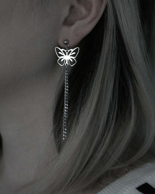 Monora Hollow *Whimsical Waltz Wings* Earrings - Embrace the Dance