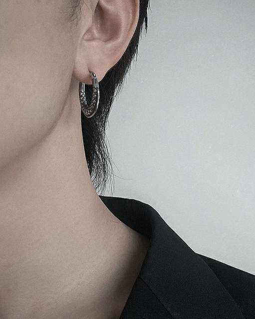 Monora Gothic *Viper's Circle* Earring - Our Signature Python Earrings