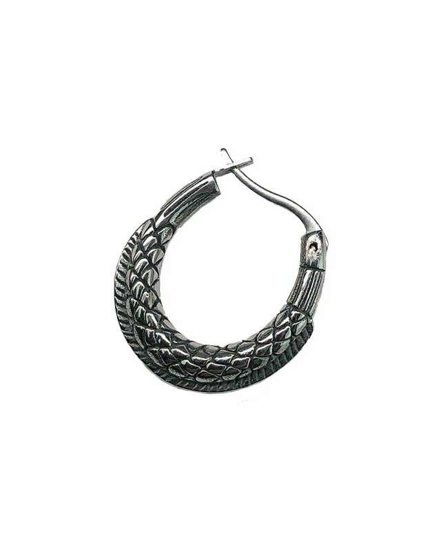 Monora Gothic *Viper's Circle* Earring - Our Signature Python Earrings