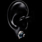 Monora Gothic *Skull Loving Heart* Boucle d'Oreille - 1 Pièce en Argent 925