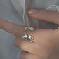 Monora Cute *Ginkgo Twin Leaf* Ring - Celebrate Fall's Delicacy