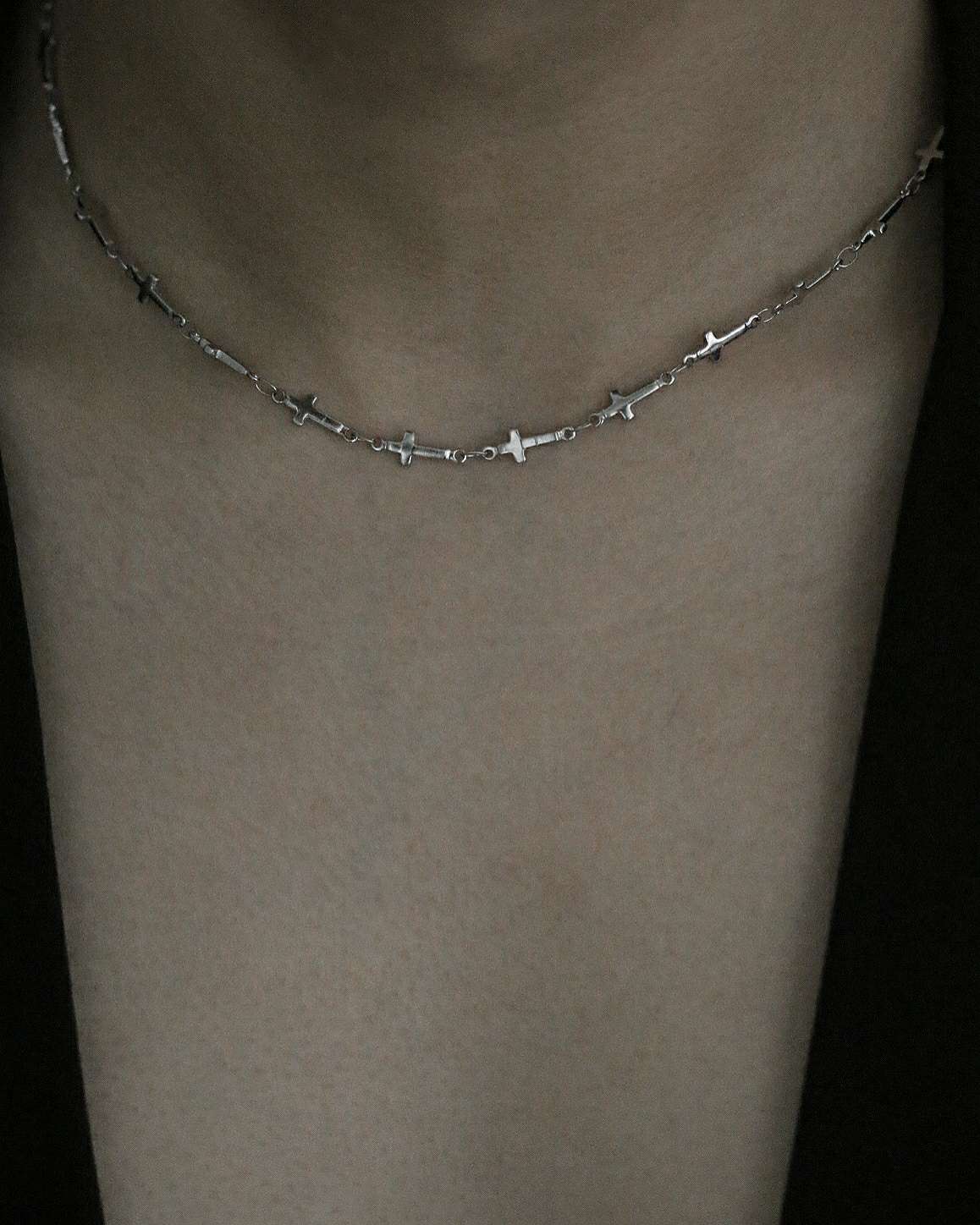Monora Gothic Transition Cross Necklace-Bracelet