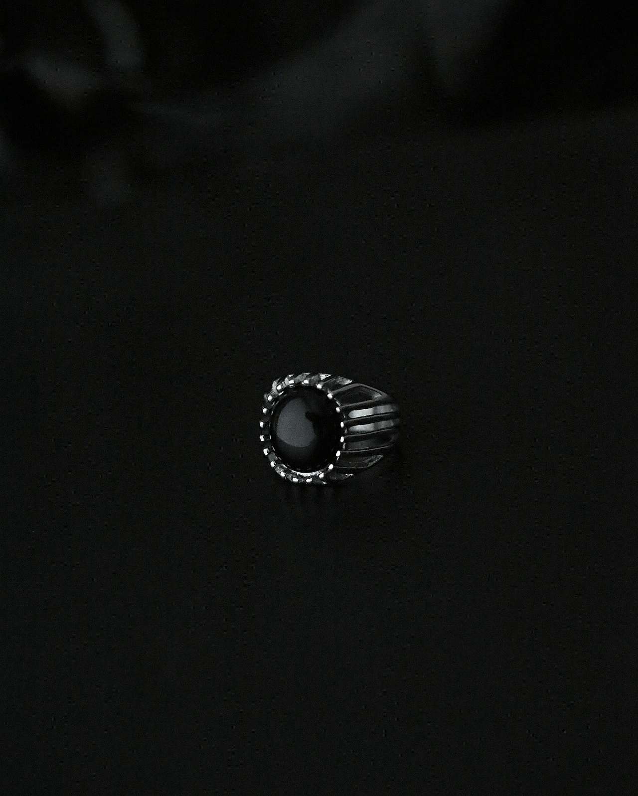 Monora Obsidian Halo Ring - Capture The Dark Radiance