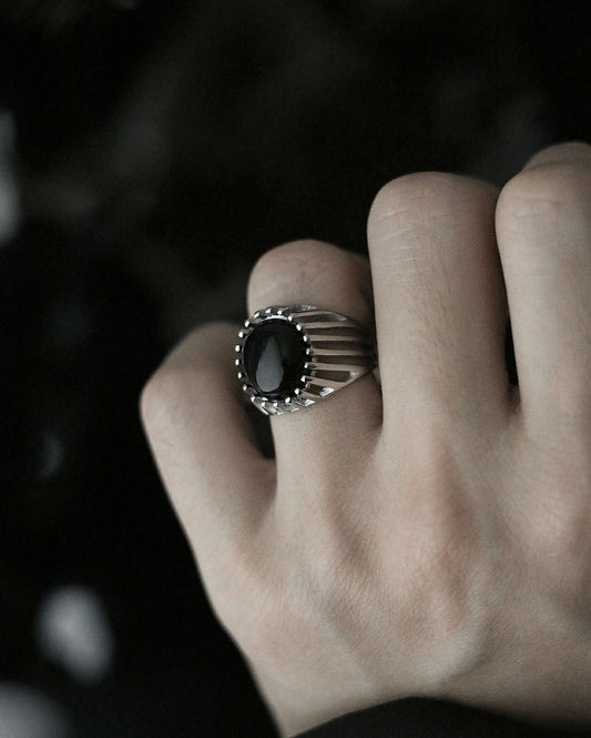 Monora Obsidian Halo Ring - Capture The Dark Radiance