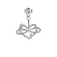 Tangled Hearts 925 Silver Statement Stud