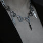Monora Dark Gothic *Soft Heart* Necklace in Titanium Steel