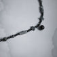 Monora Dark Fahsion *Black Accents* Necklace in Agate