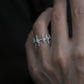 Monora Dark Gothic *Time Out* Ring in 925 Silber