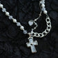 Monora Dark Gothic *Big Cross* Necklace