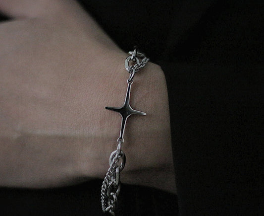 Monora Dark Gothic *Wish* Bracelet in Titanium Steel