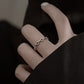 SleekMonora Sterling Silver Adjustable *Girl Chain* Ring - Embrace the Beauty of Simplicity