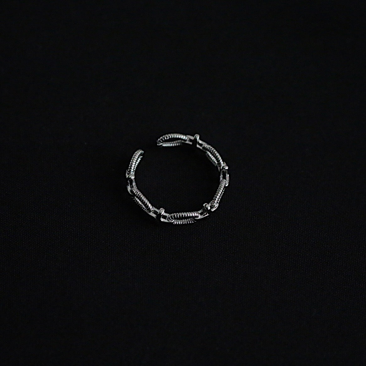 Monora Dark Gothic *Time Out* Ring in 925 Silber