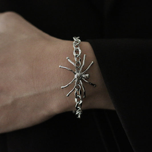 Monora Dark Gothic *Spider* Bracelet in Titanium Steel