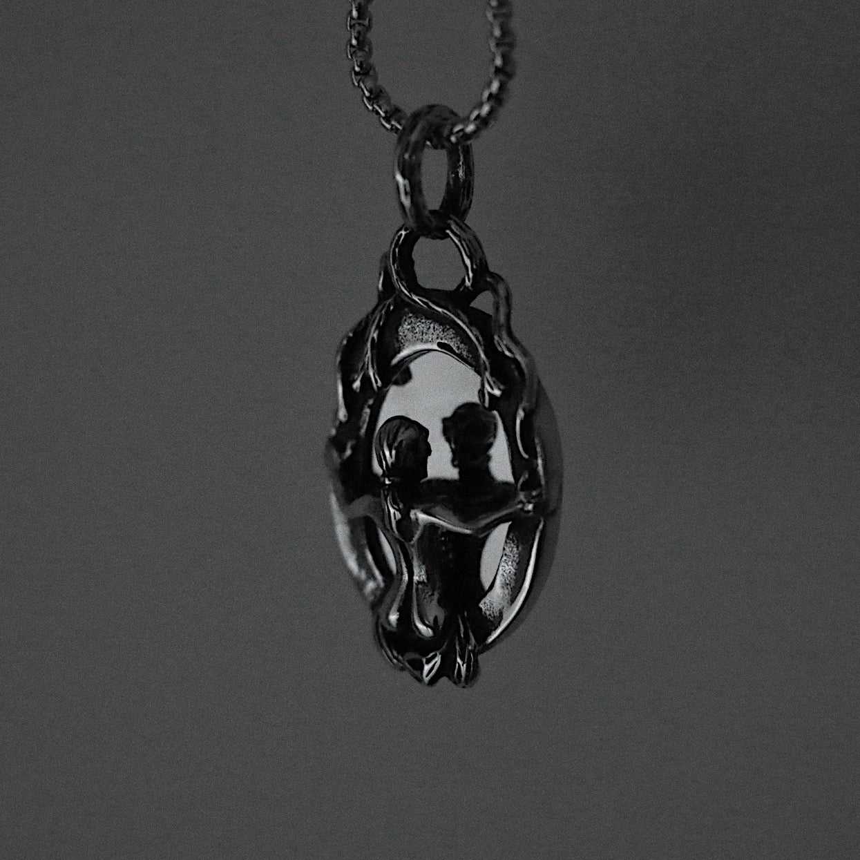 Monora Dark Gothic *Ghost in the Mirror* Necklace