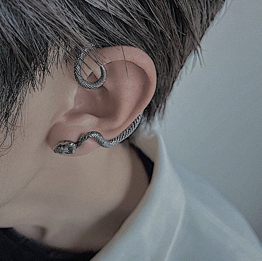 Monora Gothic Craftsmanship: Unisex Snake Cuff Earring