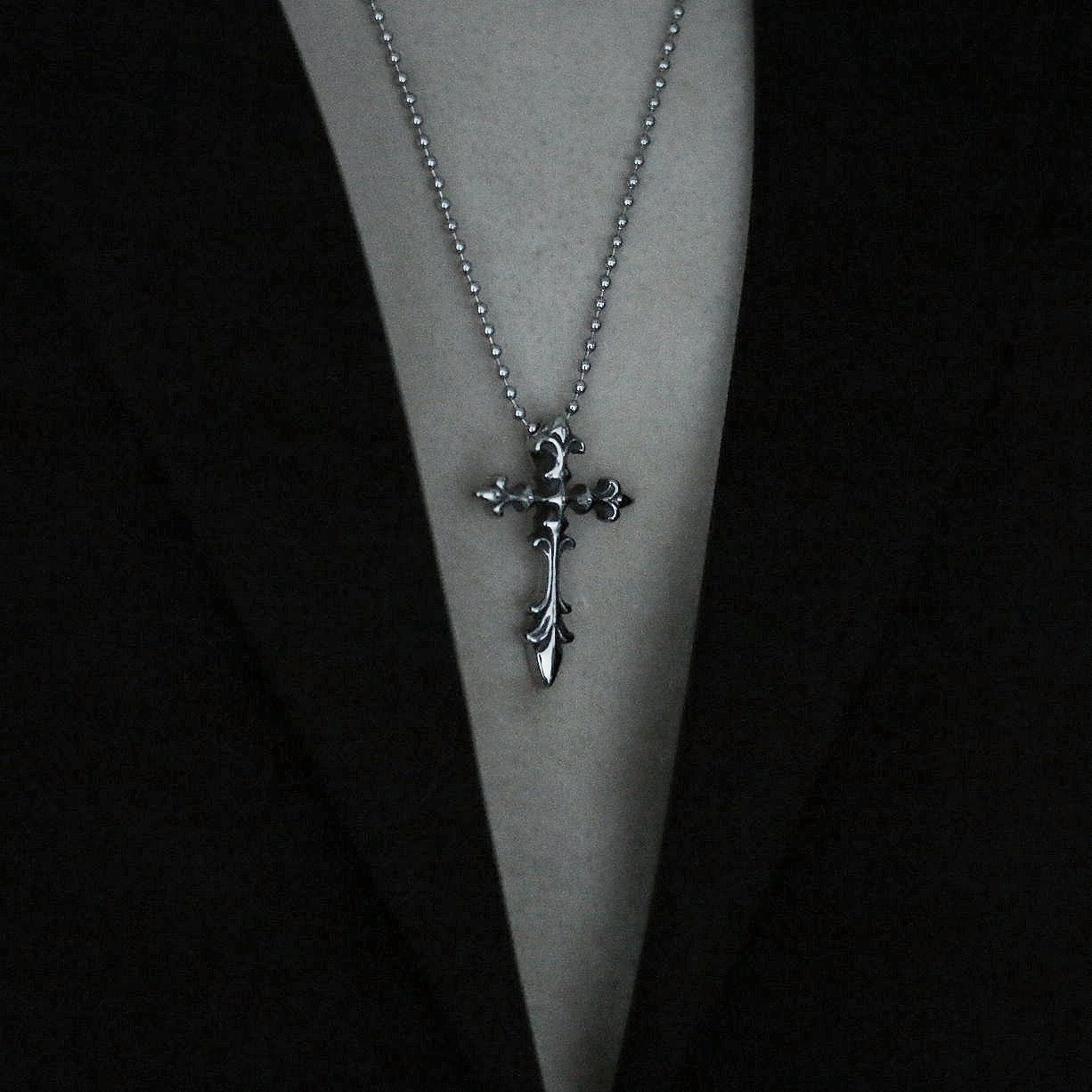 Monora Dark Gothic *Cross Spirit* Necklace