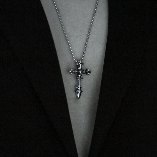 Monora Dark Gothic *Cross Spirit* Necklace