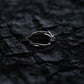 Monora Dark Gothic *Black Particle* Ring in 925 Silver