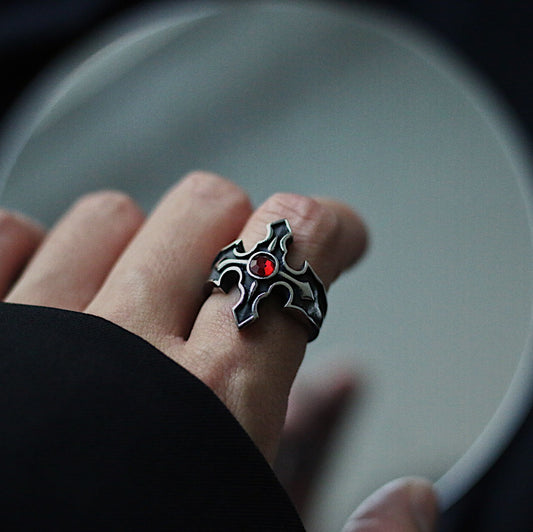 Monora Dark Gothic *Divine Shield* Ring