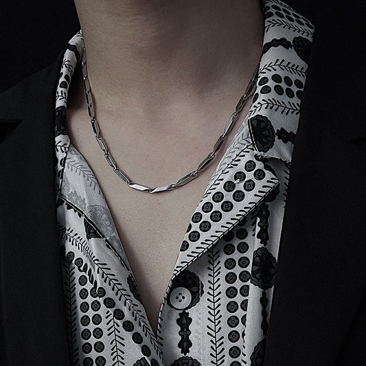 Monora Gothic *Flow* Necklace in Titanium Steel
