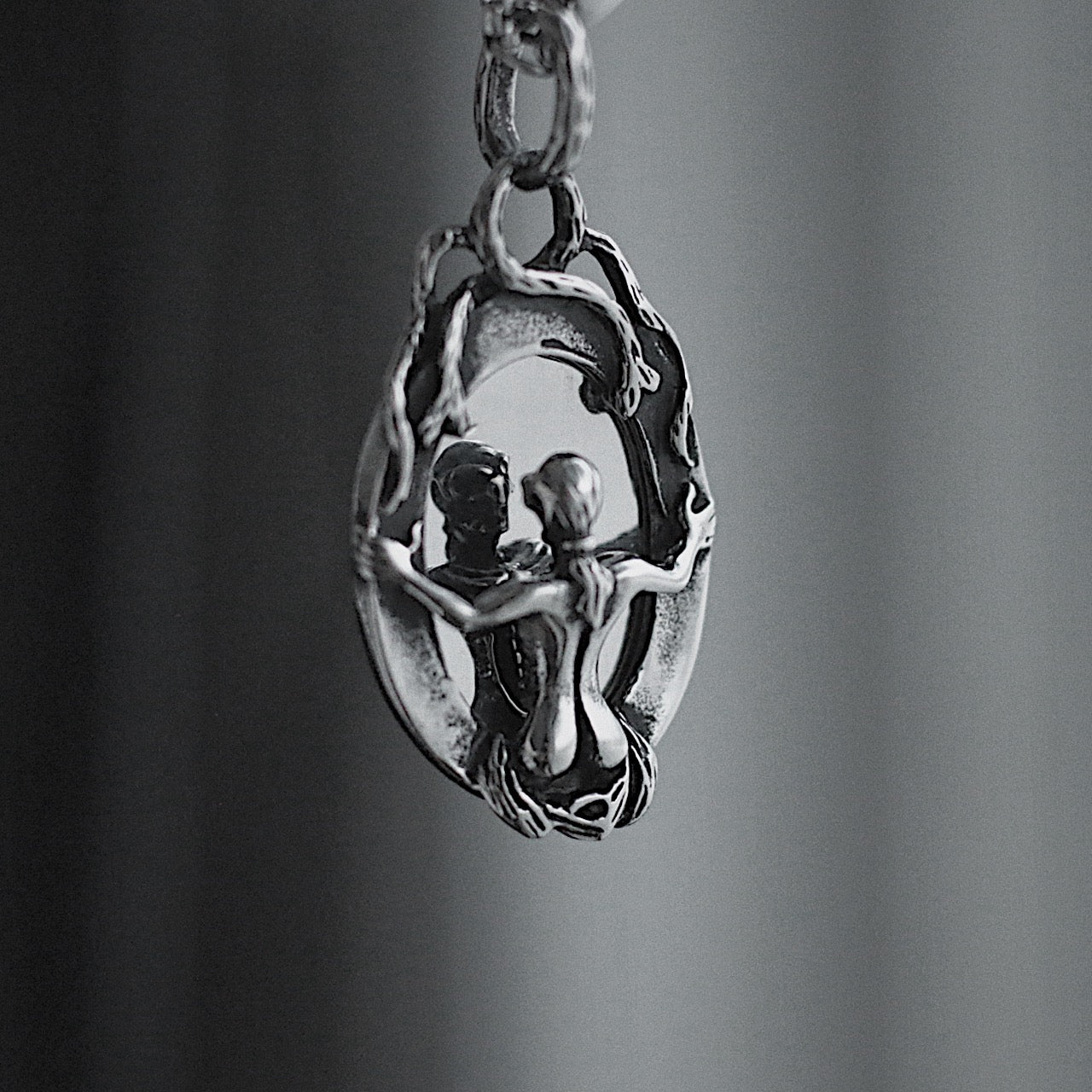 Monora Dark Gothic *Ghost in the Mirror* Necklace