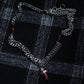 Monora Dark Gothic *Red October* Necklace in Titanium Steel