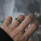 Bague Monora Dark Gothic *Etoiles Noires* en Titane