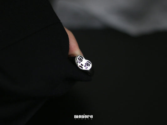 Bague Monora Dark Gothic *Time Out* en Argent 925