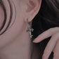 Elegance Unveiled Cross Silver Earring