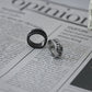 Monora Dark Gothic *Link-Cycle-Silver* RIng