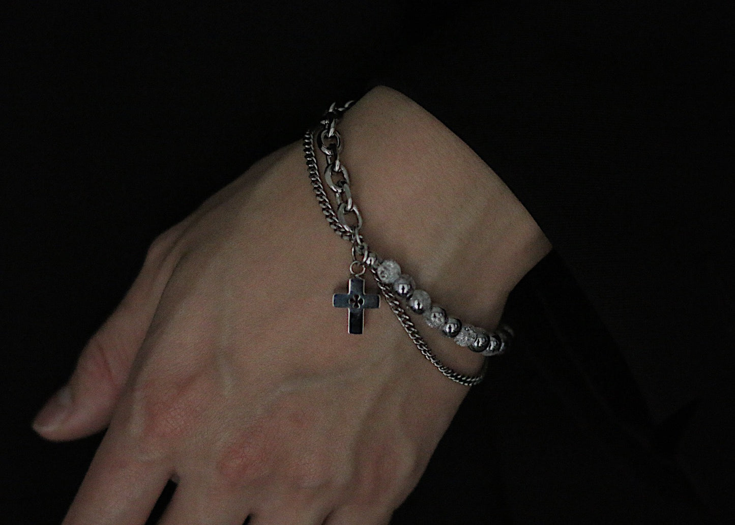 Bracelet Monora Dark Gothic *Sin* en Titane